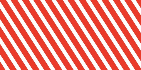 Obraz premium Slanting lines and halftone dots in red colors, Seamless background christmas or winter theme background, Red stripes pattern on white background.
