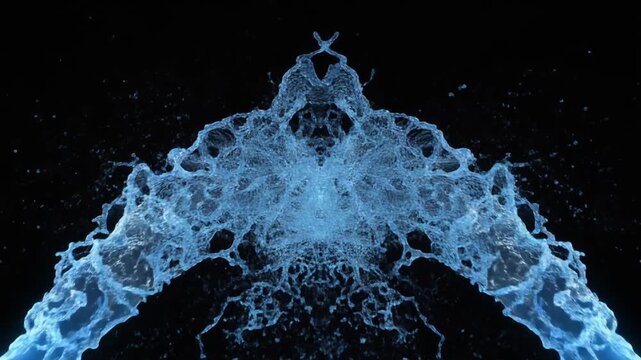 Symmetrical Water Jet Collision