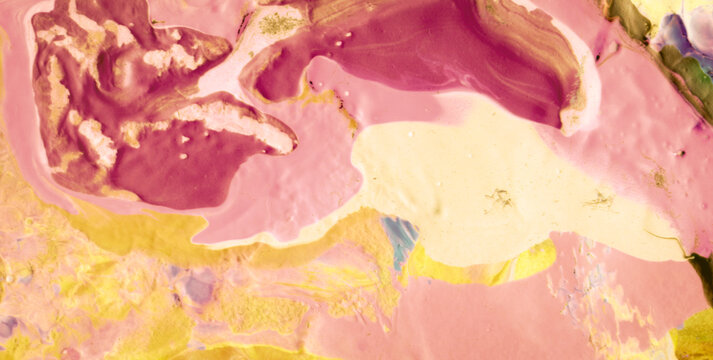 Bold Dark Ebru Flows in Commercial Acrylic Composition