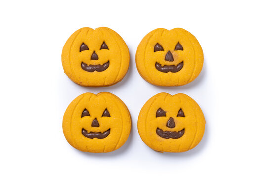Halloween pumpkin cookies