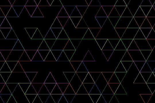 Abstract geometric black and white pattern with triangles
