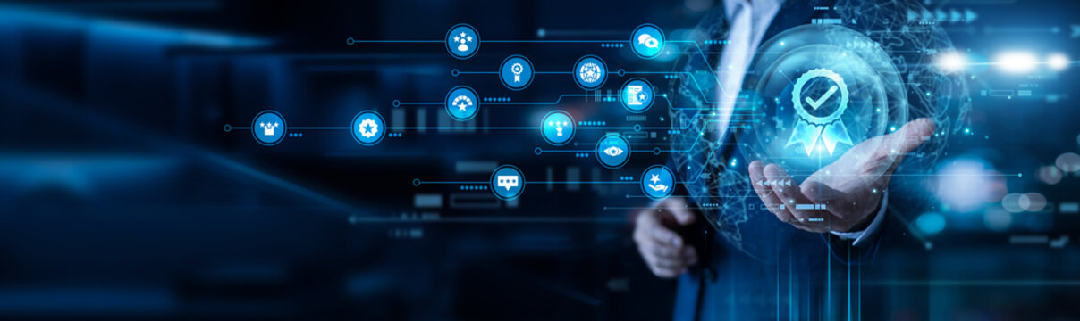 Analyst hand holding RECOMMENDATION network data. Utilizing user insights to suggest personalized products and services. Smart algorithms improve customer engagement and loyalty.