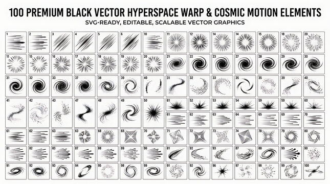 Abstract space warp and cosmic motion vector elements