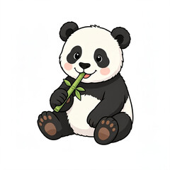 panda with a flower © Vivien Pratiwi