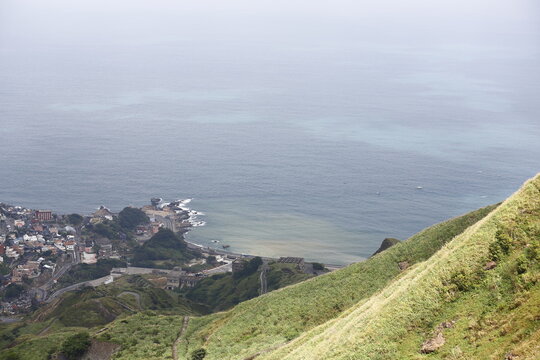 Teapot Mountain Overlooks the Colorful Yin Yang Sea.