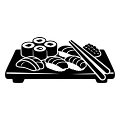 Sushi vector silhouette © Menhikki
