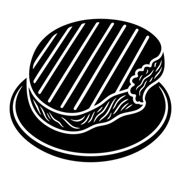 steak vector silhouette