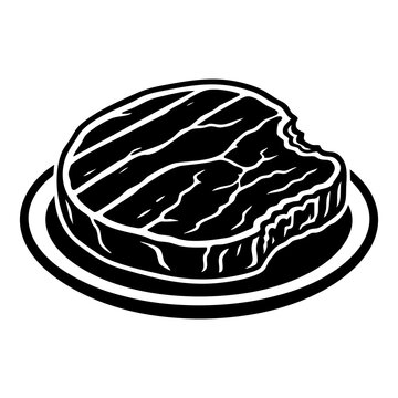 steak vector silhouette