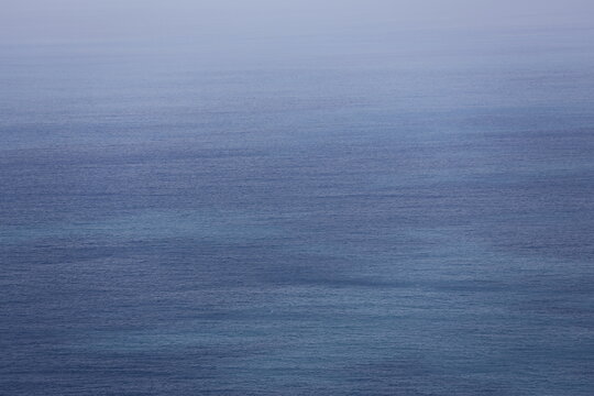 Calm Blue Ocean Creates a Minimalist Natural Background.