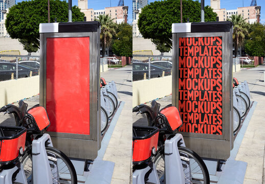 Mockup Of Customizable Poster In City