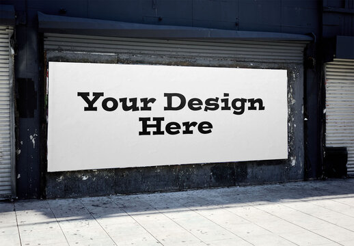 Mockup Of Customized Billboard