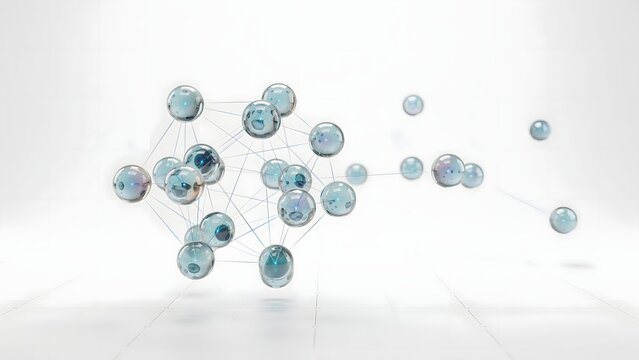 Floating vector embedding spheres &ndash; Great for artificial intelligence, spatial data, and machine learning.