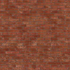 Fototapeta premium English bond terracotta brick wall surface texture seamless, tile pattern for graphic element backdrop banner background