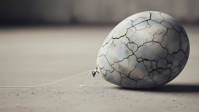 Cracked Earth Balloon Concept