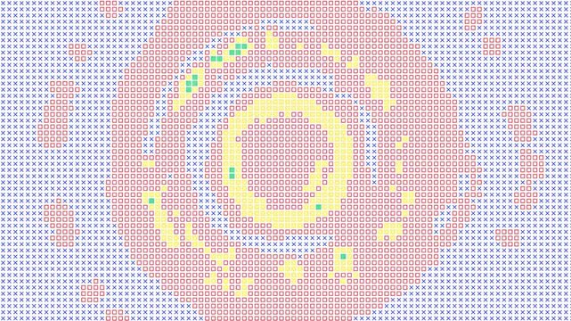 Retro pixel art background with pastel colors, abstract 8-bit digital pattern, nostalgic video game style graphic for creative projects