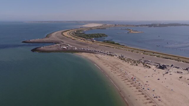 Brouwersdam (Zuid-Holland, The Netherlands) | Drone