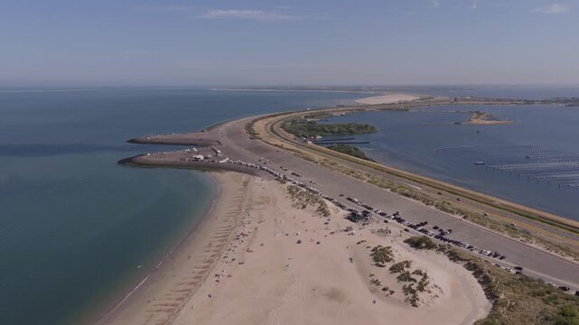 Brouwersdam (Zuid-Holland, The Netherlands) | Drone
