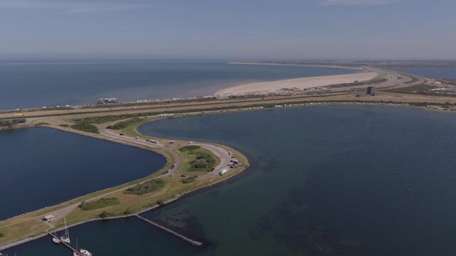 Brouwersdam (Zuid-Holland, The Netherlands) | Drone