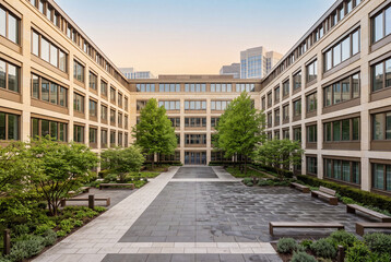Naklejka premium Civic building and public urban architecture