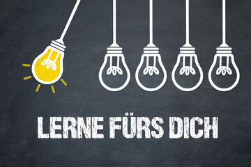 Fototapeta premium Lerne für dich 