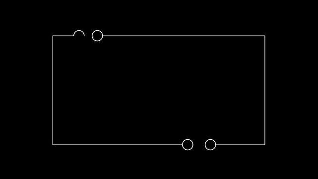 clean minimal circuit line animation background overlay.