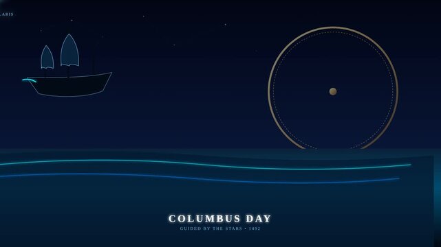 Celestial Navigation Motion Graphics 4K Abstract