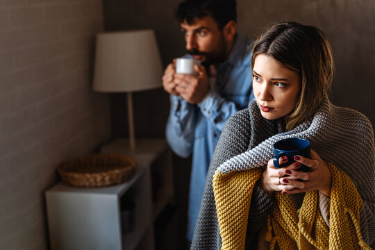 A sick couple supports one another through flu symptoms, fatigue and the quiet recovery moments