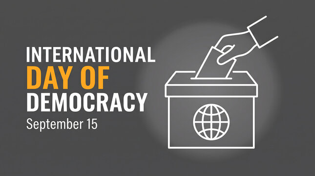 International day of democracy celebration icon