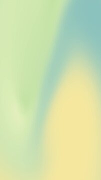 Abstract soft pastel gradient background for instagram story with smooth transitions between light green yellow and teal