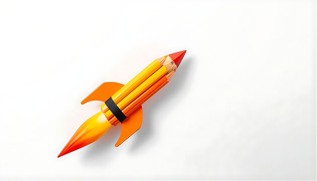Pencil Rocket Craft