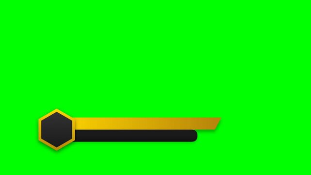 Hexagon lower third banner for modern broadcast