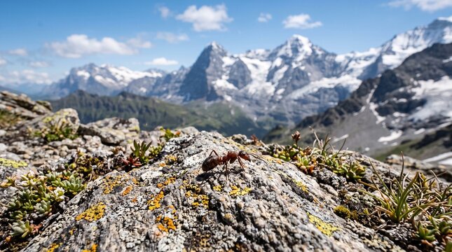Ant alpine landscape