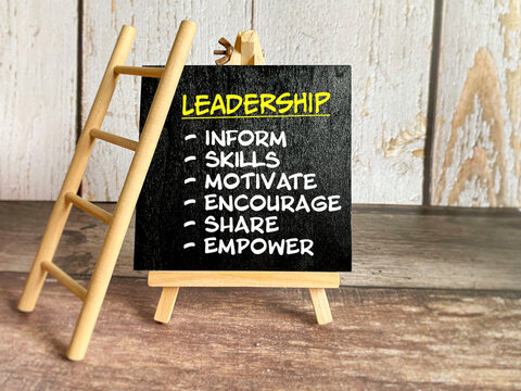 Leadership Skills and Team Empowerment Business Concept