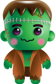 Cute Halloween Character Collection, Spooky Clipart 
