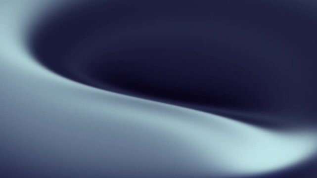 Abstract dark blue smooth liquid curve background with soft flowing shadows and elegant minimalist cinematic lighting design