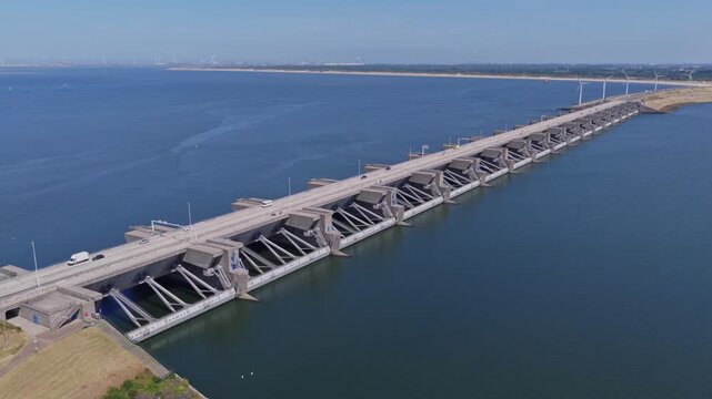 Haringvliet Sluices (Zuid-Holland, The Netherlands) | Drone