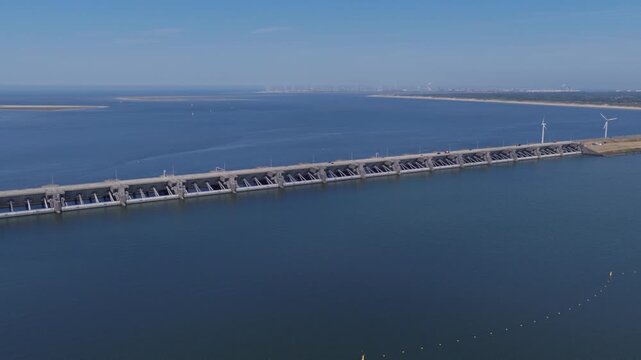 Haringvliet Sluices (Zuid-Holland, The Netherlands) | Drone