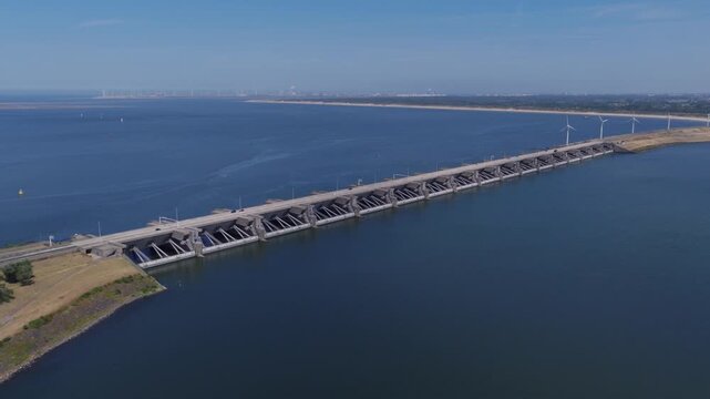 Haringvliet Sluices (Zuid-Holland, The Netherlands) | Drone
