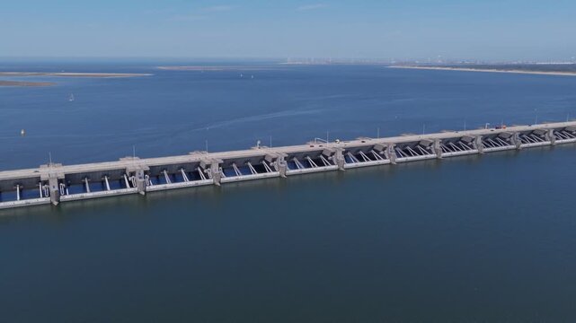 Haringvliet Sluices (Zuid-Holland, The Netherlands) | Drone