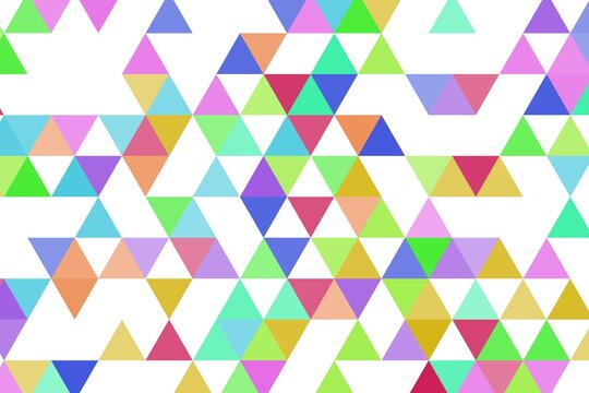 Colorful triangle pattern with vibrant shades and geometric design