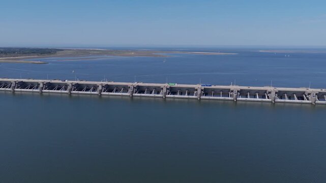 Haringvliet Sluices (Zuid-Holland, The Netherlands) | Drone