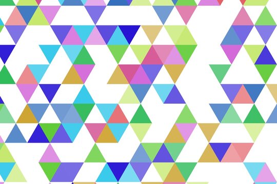 Colorful triangle pattern with vibrant shades and geometric design