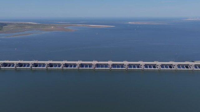 Haringvliet Sluices (Zuid-Holland, The Netherlands) | Drone