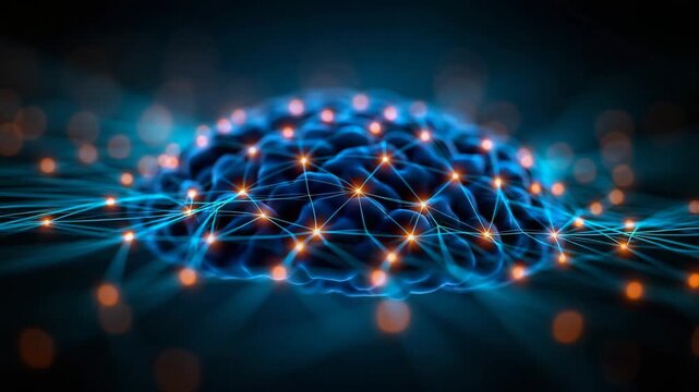Glowing Neural Network Nodes and Synaptic Pathways in Dark Space