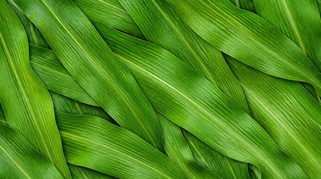 Green corn leaves seamless texture background