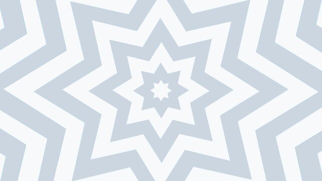 Abstract geometric star pattern with rotating light blue diamond shapes 4k video