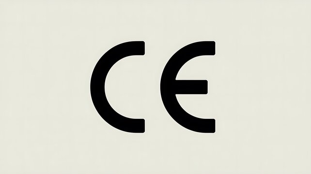 Black ce marking symbol icon design