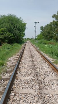 railway track in the countryside