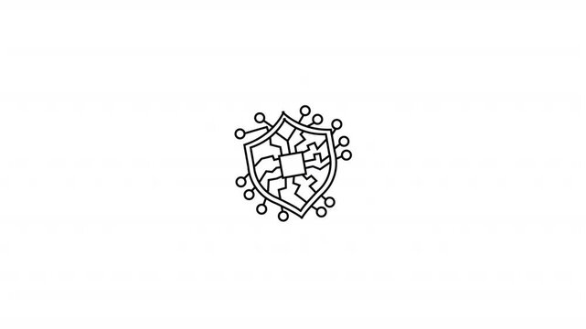 Cybersecurity Shield Icon