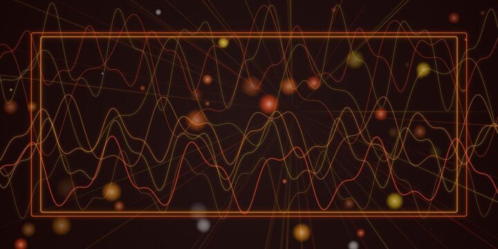 Pixel art brown rectangular frame on dark background